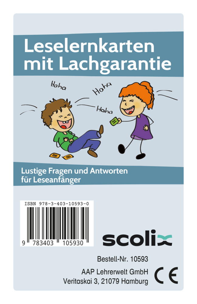Leselernkarten mit Lachgarantie (Kartenspiel) main product photo