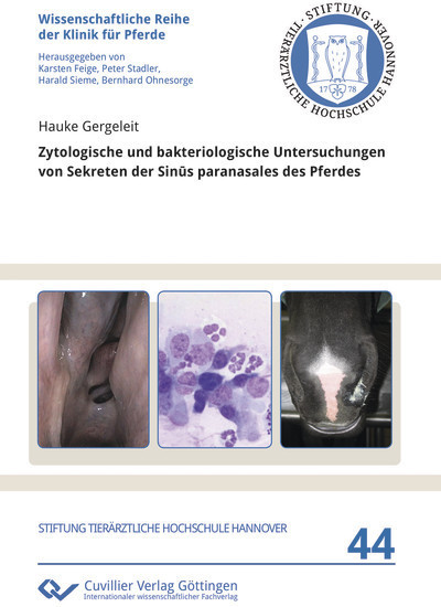 Zytologische und bakteriologische Untersuchungen von Sekreten der Sinūs paranasales des Pferdes main product photo
