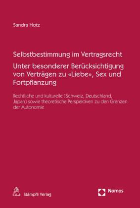 Selbstbestimmung im Vertragsrecht Unter besonderer Berücksichtigung von Verträgen zu 'Liebe', Sex und Fortpflanzung