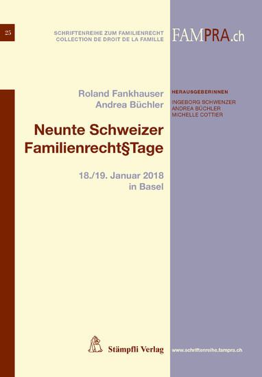 Neunte Schweizer Familienrecht tage main product photo