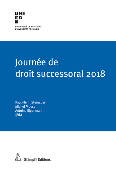 Journée de droit successoral 2018 main product photo