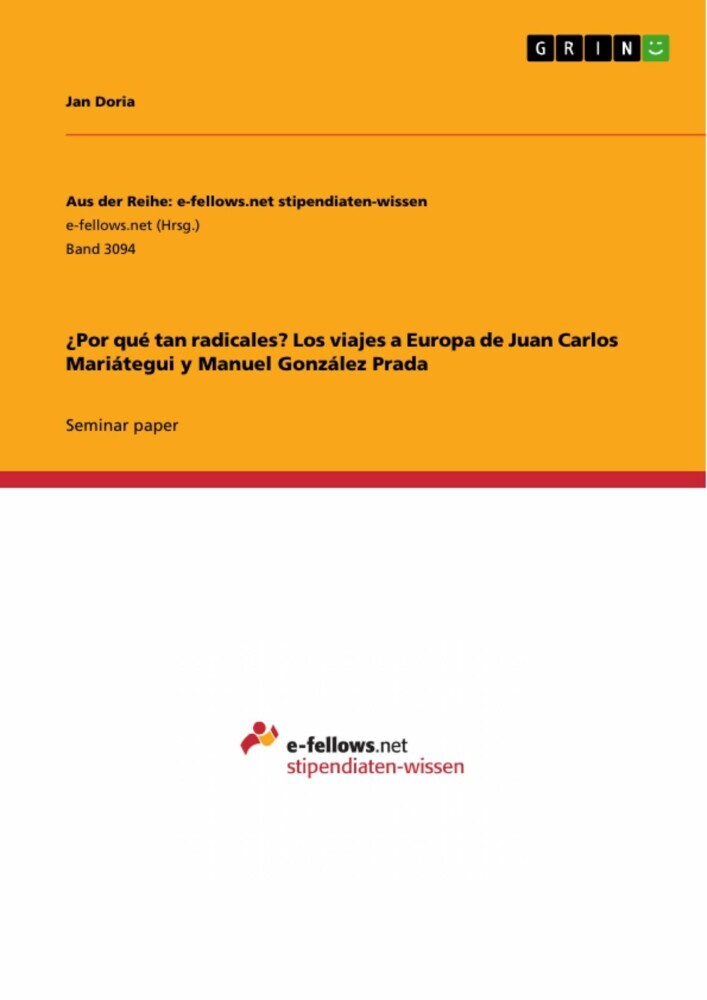 ¿Por qué tan radicales? Los viajes a Europa de Juan Carlos Mariátegui y Manuel González Prada main product photo