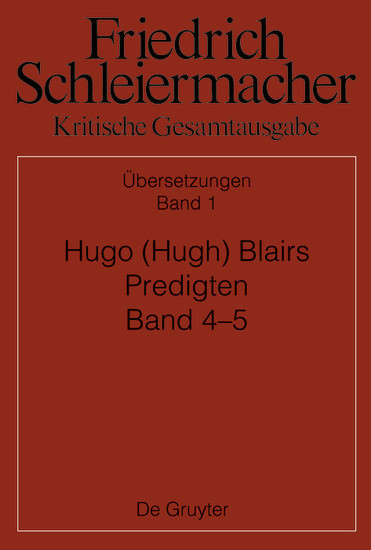 Hugo (Hugh) Blairs Predigten main product photo
