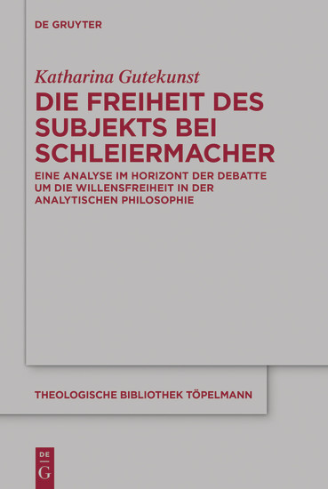 Die Freiheit des Subjekts bei Schleiermacher main product photo