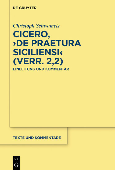 Cicero, 'De praetura Siciliensi' (Verr. 2,2) main product photo