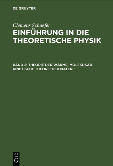 Theorie der Wärme, molekukar-kinetische Theorie der Materie main product photo
