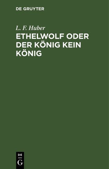 Ethelwolf oder der König kein König main product photo