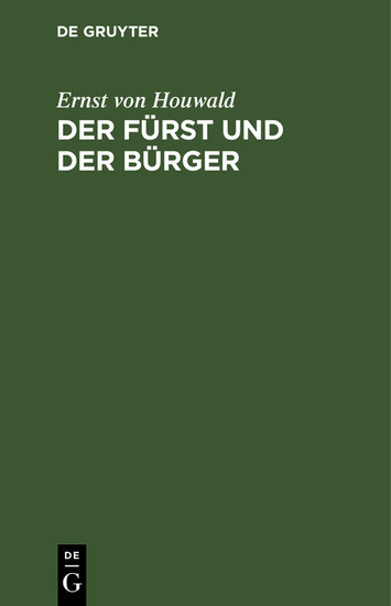 Der Fürst und der Bürger main product photo
