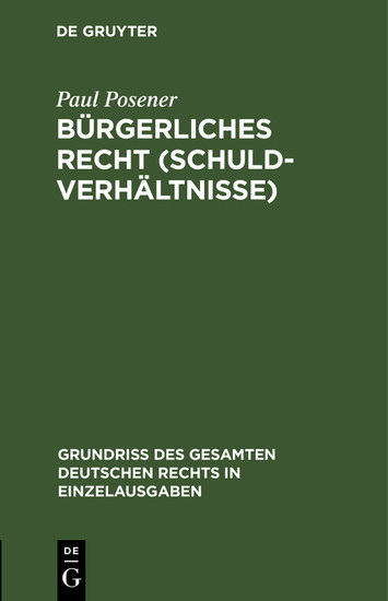 Bürgerliches Recht (Schuldverhältnisse) main product photo