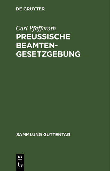 Preußische Beamten-Gesetzgebung main product photo