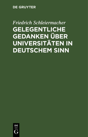 Gelegentliche Gedanken über Universitäten in deutschem Sinn main product photo