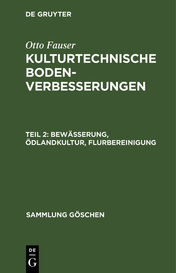 Bewässerung, Ödlandkultur, Flurbereinigung main product photo