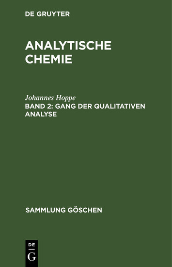 Gang der qualitativen Analyse main product photo