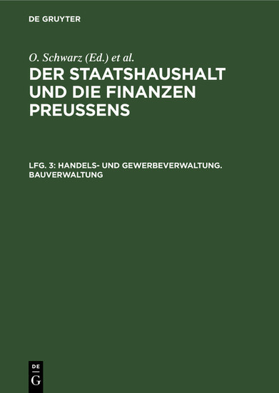 Handels- und Gewerbeverwaltung. Bauverwaltung main product photo