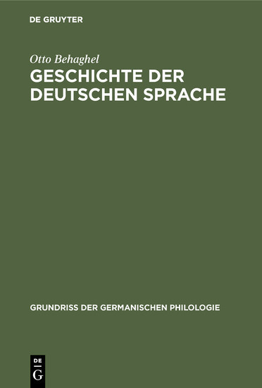 Geschichte der deutschen Sprache main product photo