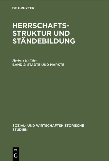 Städte und Märkte main product photo