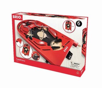 BRIO Spiele 34017 Holz-Flipper Space Safari - Pinball als Holzspielzeug für Kinder - Kinderspielzeug empfohlen ab 6 Jahren