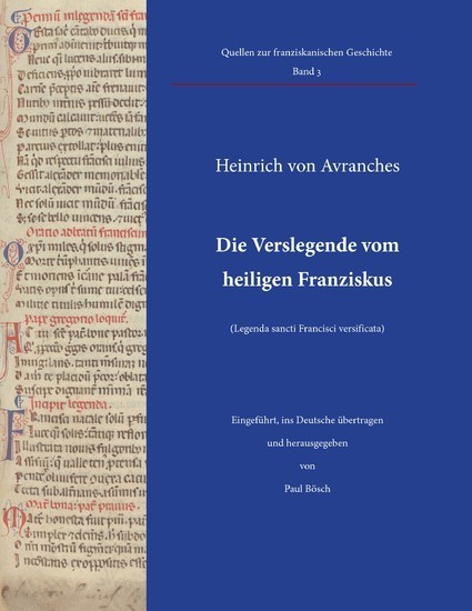 Die Verslegende vom heiligen Franziskus (Legenda sancti Francisci versificata) main product photo