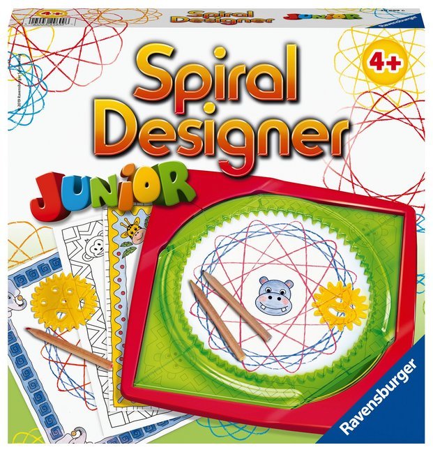 Ravensburger Spiral-Designer Girls 29027, Zeichnen lernen für Kinder ab 6 Jahren, Zeichen-Set mit Schablonen für farbenfrohe Spiralbilder und Mandalas main product photo