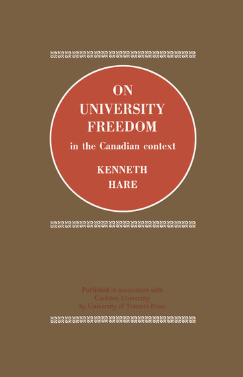 On University Freedom in the Canadian Context main product photo
