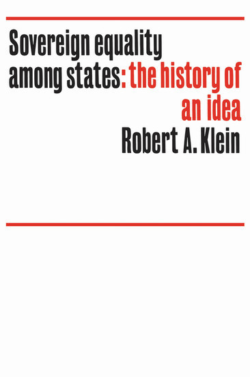 Sovereign equality among states main product photo