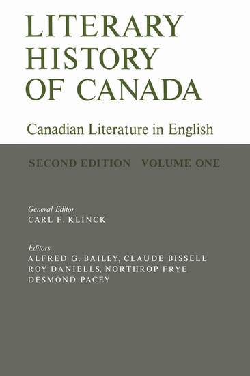 Literary History of Canada main product photo