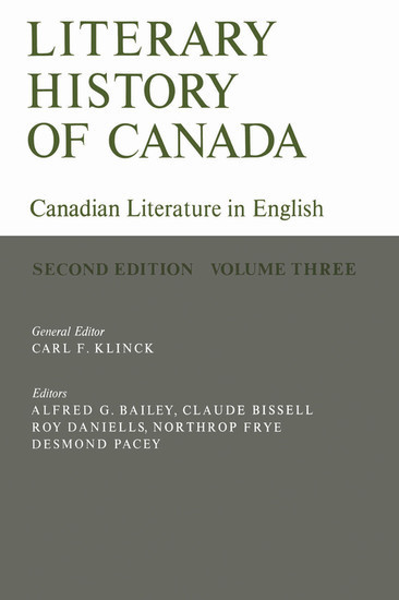 Literary History of Canada main product photo