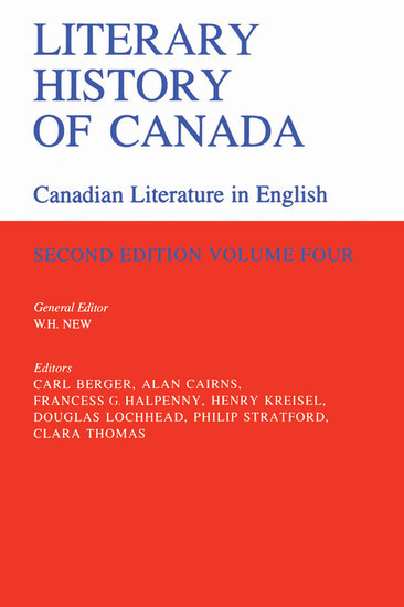 Literary History of Canada main product photo
