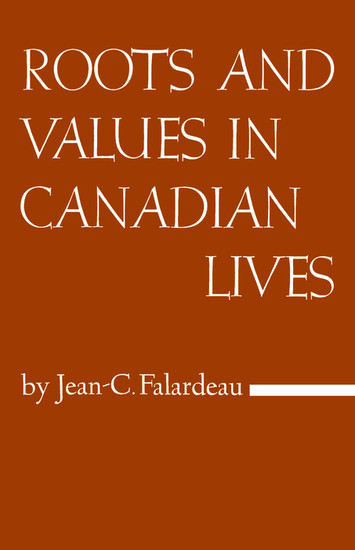 Roots and Values in Canadian Lives main product photo