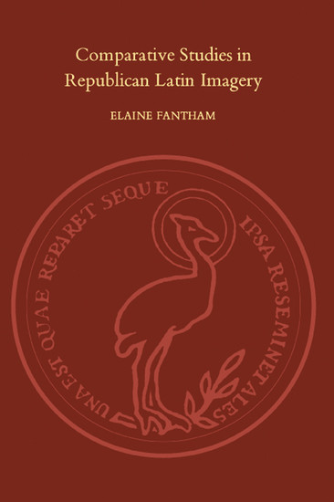 Comparative Studies in Republican Latin Imagery main product photo