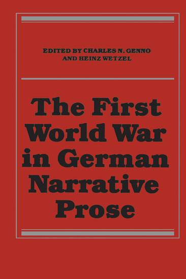 The First World War in German Narrative Prose main product photo