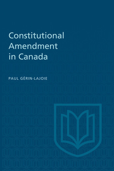 Constitutional Amendment in Canada main product photo