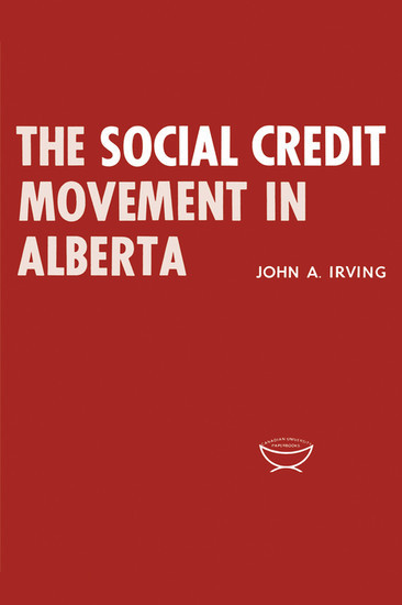The Social Credit Movement in Alberta main product photo