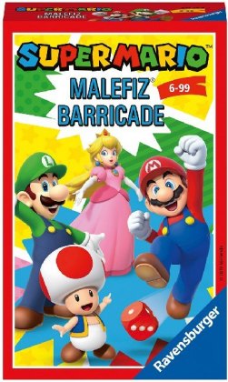 Ravensburger 20529 - Super Mario Malefiz, Mitbringspiel für 2-4 Spieler, ab 6 Jahren, kompaktes Format, Reisespiel, Spieleklassiker