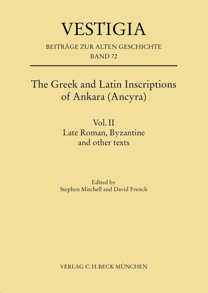 The Greek and Latin Inscriptions of Ankara (Ancyra) main product photo