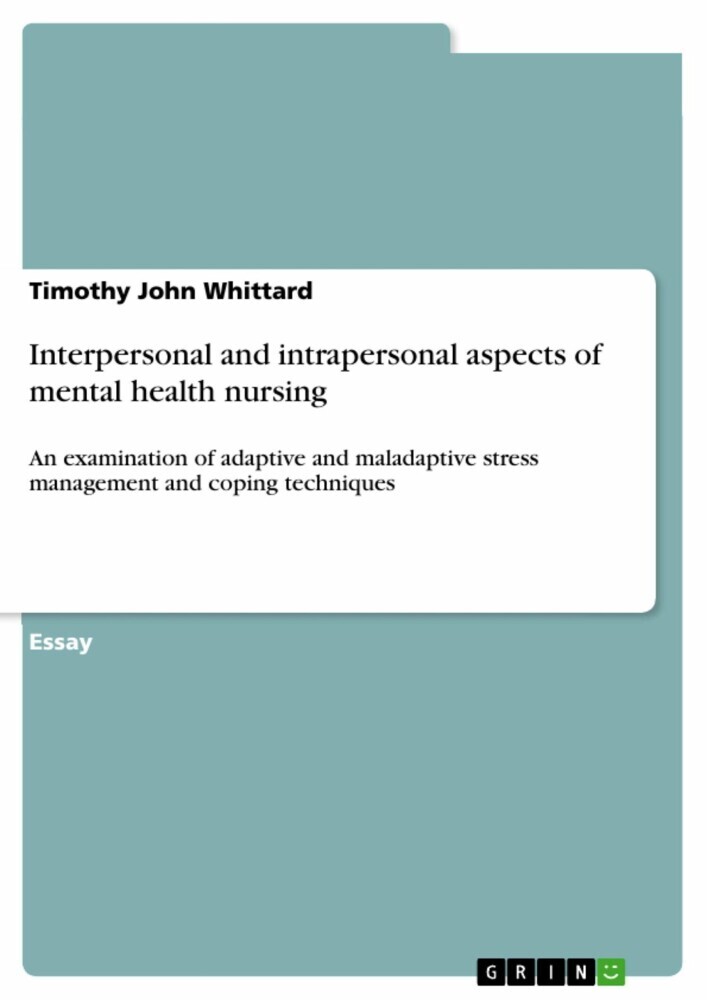 Interpersonal and intrapersonal aspects of mental health nursing main product photo