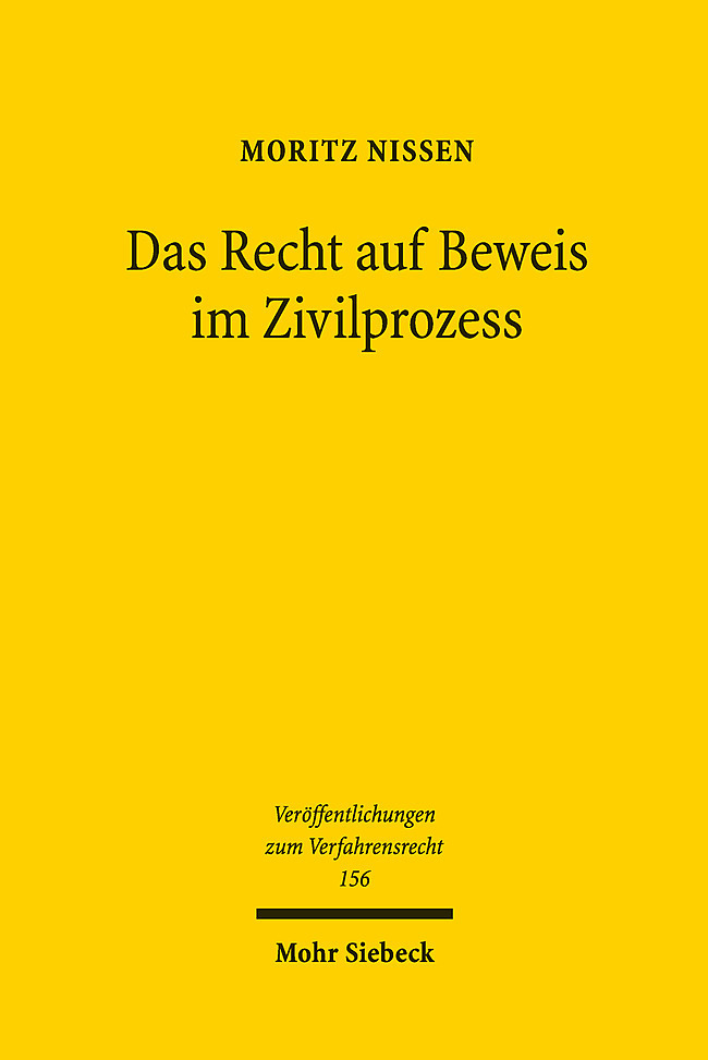 Das Recht auf Beweis im Zivilprozess main product photo