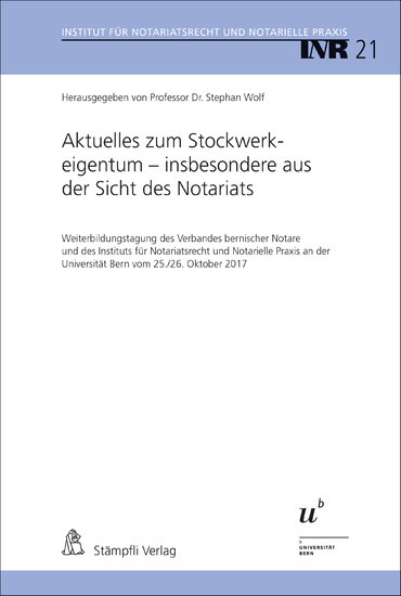 Aktuelles zum Stockwerkeigentum - insbesondere aus der Sicht des Notariats main product photo