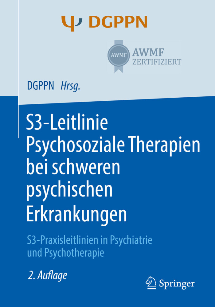 S3-Leitlinie Psychosoziale Therapien bei schweren psychischen Erkrankungen main product photo