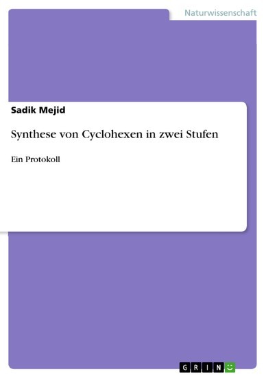 Synthese von Cyclohexen in zwei Stufen main product photo
