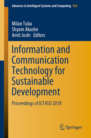 Information and Communication Technology for Sustainable Development main product photo