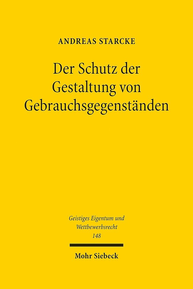 Der Schutz der Gestaltung von Gebrauchsgegenständen main product photo