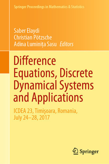 Difference Equations, Discrete Dynamical Systems and Applications main product photo