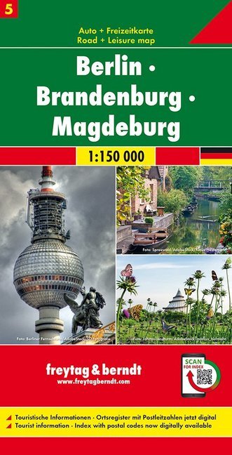 Freytag & Berndt Auto + Freizeitkarte Berlin - Brandenburg - Magdeburg, 1:150.000 main product photo