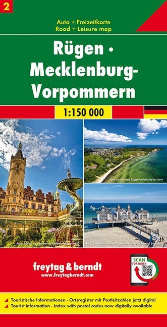 Freytag & Berndt Auto + Freizeitkarte Rügen - Mecklenburg-Vorpommern, 1:150.000 main product photo