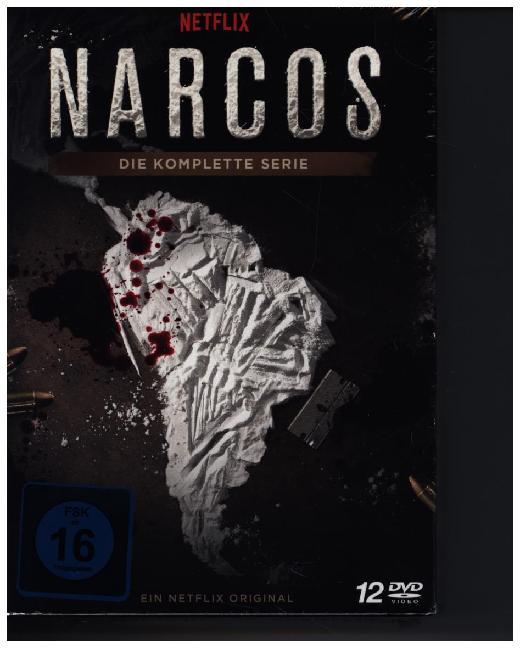 Narcos - Die komplette Serie. Staffel.1-3, 12 DVD main product photo