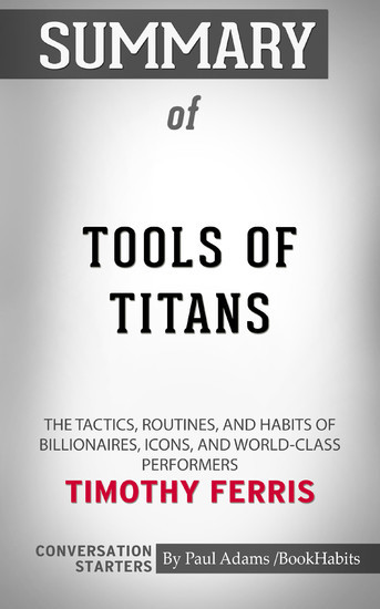 Summary of Tools of Titans main product photo