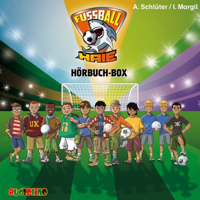 Fußball-Haie Hörbuch-Box, 5 Audio-CD main product photo