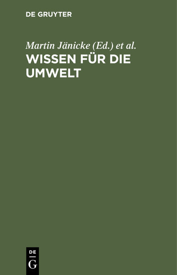 Wissen für die Umwelt main product photo