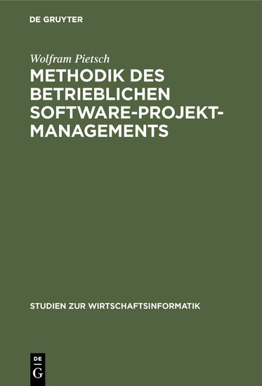 Methodik des betrieblichen Software-Projektmanagements main product photo